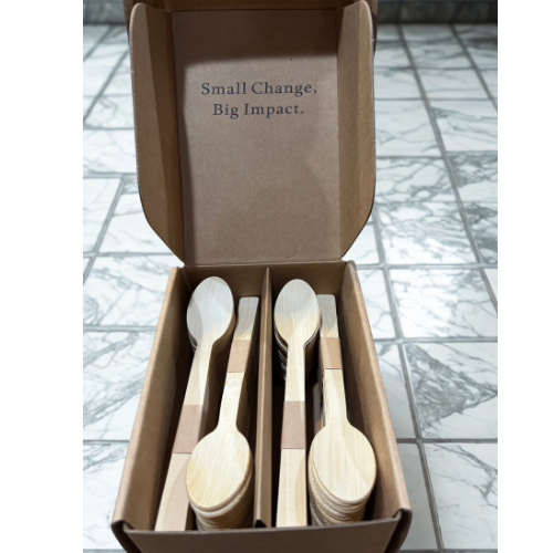 100-Piece Natural Eco-Friendly Bamboo Spoons