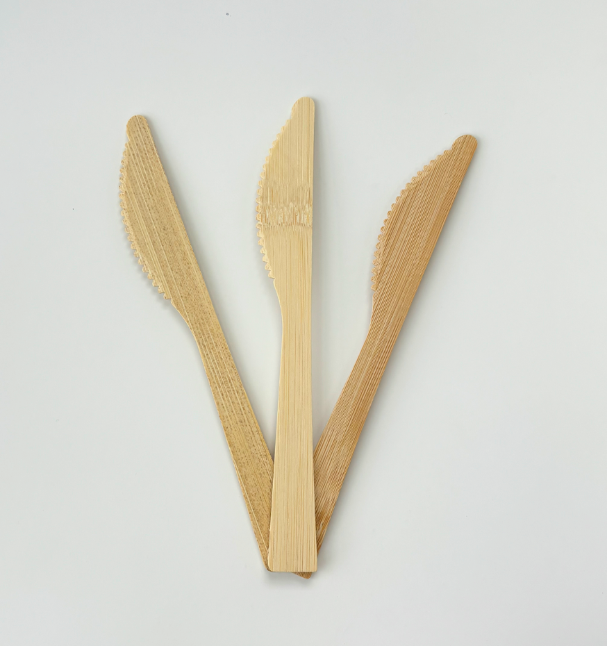 Nature's Cut – 100-Piece Natural Eco-Friendly Bamboo Knives
