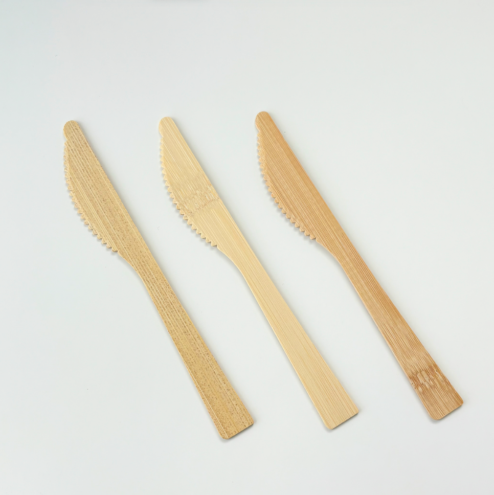 Nature's Cut – 100-Piece Natural Eco-Friendly Bamboo Knives