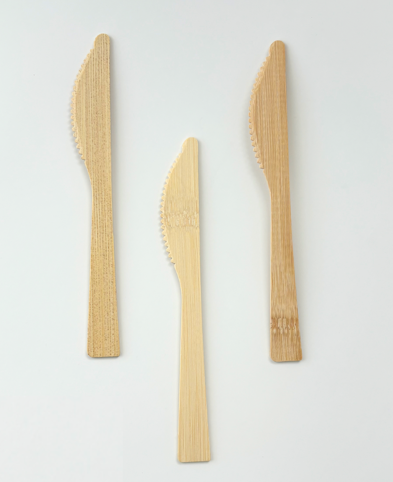 Nature's Cut – 100-Piece Natural Eco-Friendly Bamboo Knives