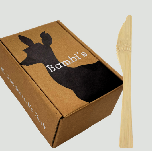 100-Piece Natural Eco-Friendly Bamboo Knives