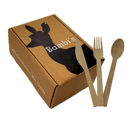 Nature's Full Feast - Natural Eco-Friendly Bamboo Cutlery Set