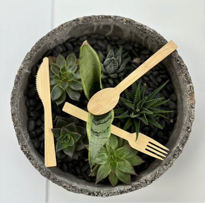 Nature's Full Feast - Natural Eco-Friendly Bamboo Cutlery Set