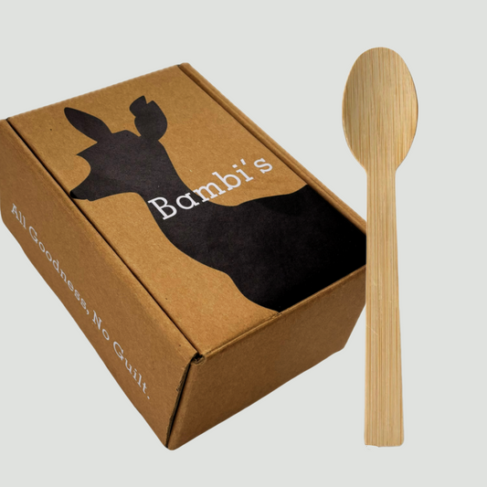 100-Piece Natural Eco-Friendly Bamboo Spoons